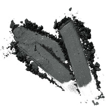 Load image into Gallery viewer,  Sparkle Eyeshadow, a sage green shade, vegan and cruelty-free with ethically sourced ingredients. In a black container on white background.
